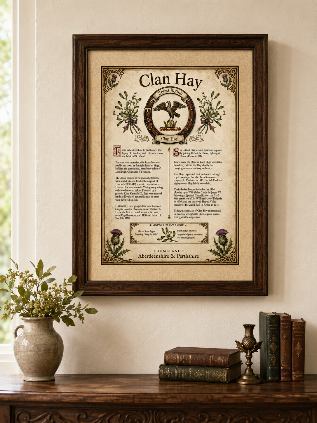 Scottish Clan Hay Heritage Poster - Instant Digital Download