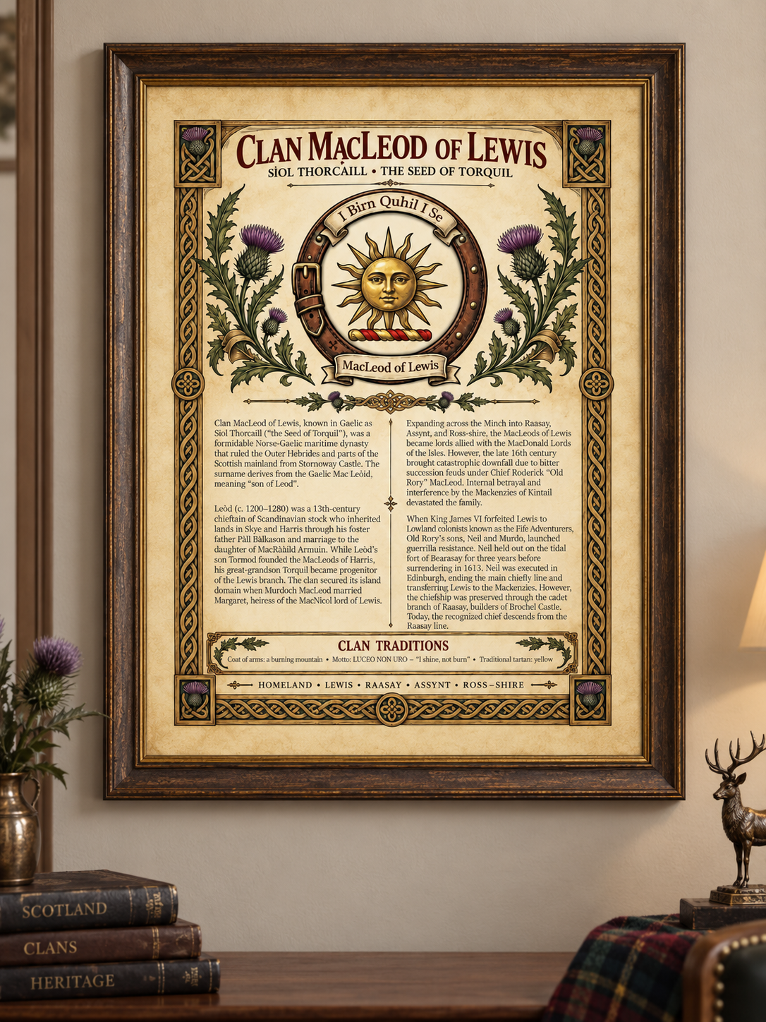 Clan MacLeod of Lewis Poster - Digital Download