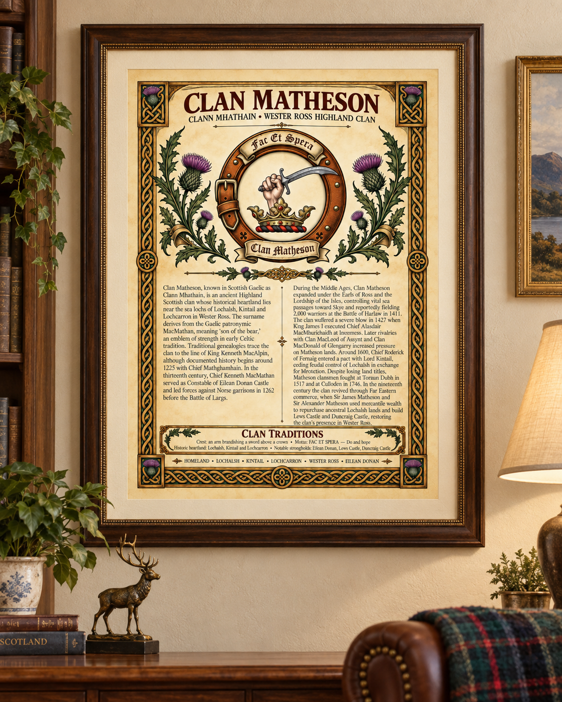 Clan Matheson Poser - Digital Download