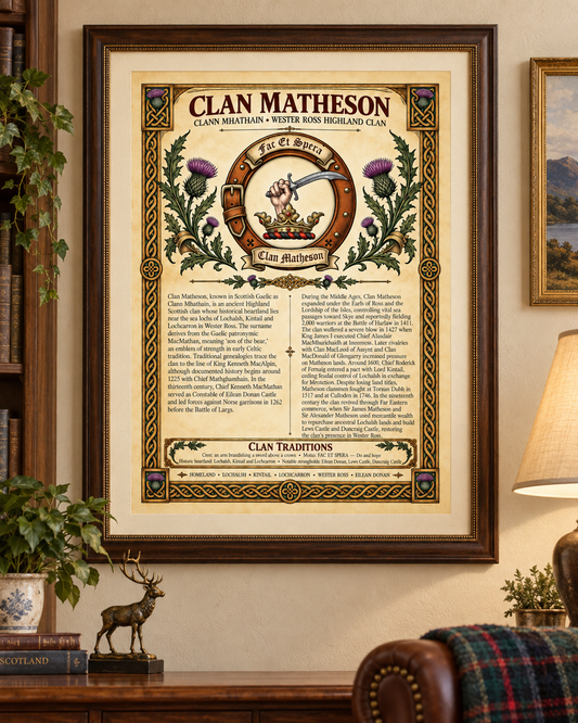 Clan Matheson Poser - Digital Download