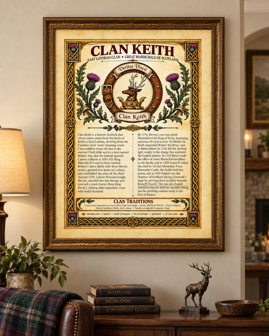Clan Keith Poster - Digital Download