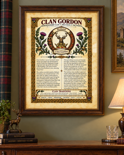 Clan Gordon Poster - Digital Download