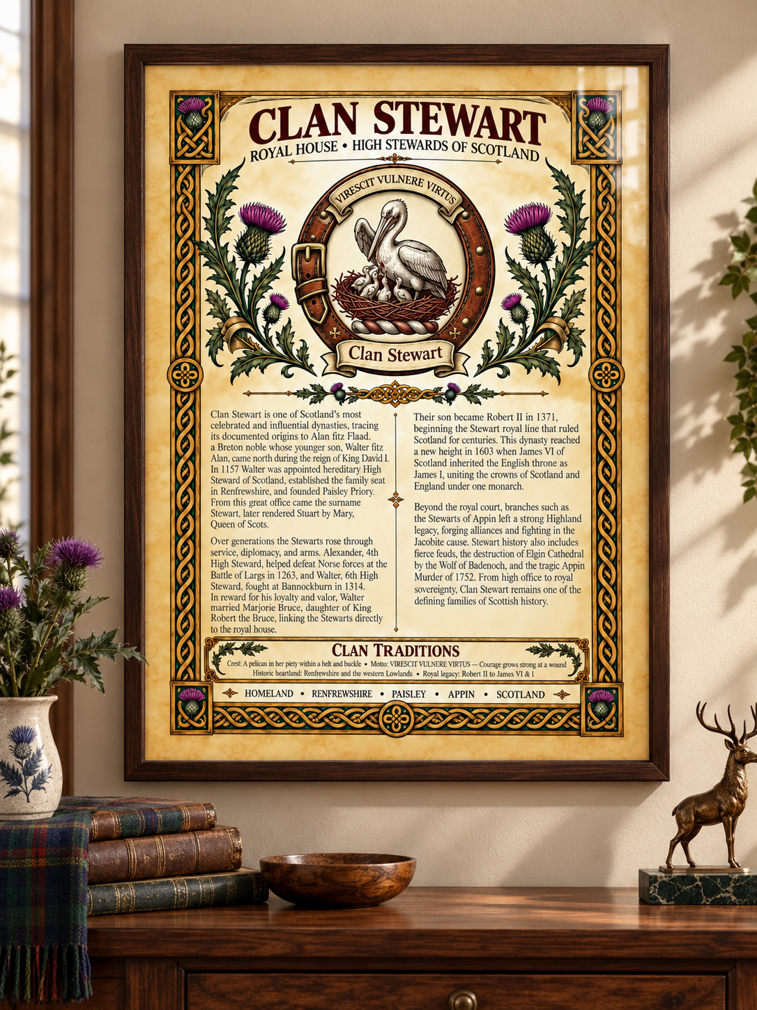 Clan Stewart Poster - Digital Downlad
