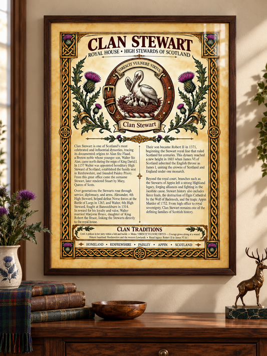 Clan Stewart Poster - Digital Downlad