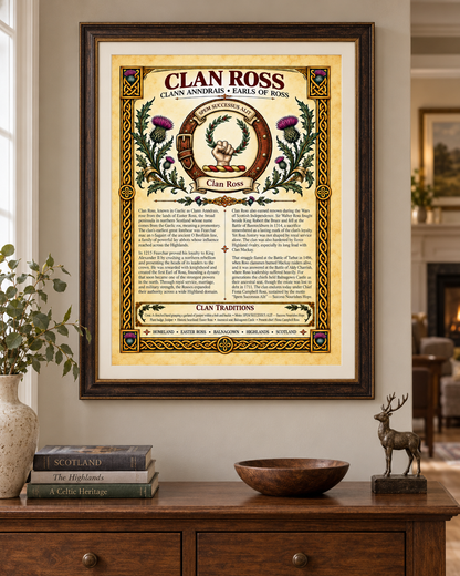 Clan Ross Poster - Digital Download