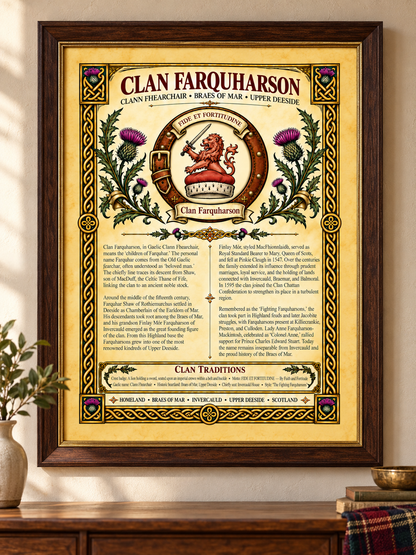 Clan Farquharson Poster - Digital Download