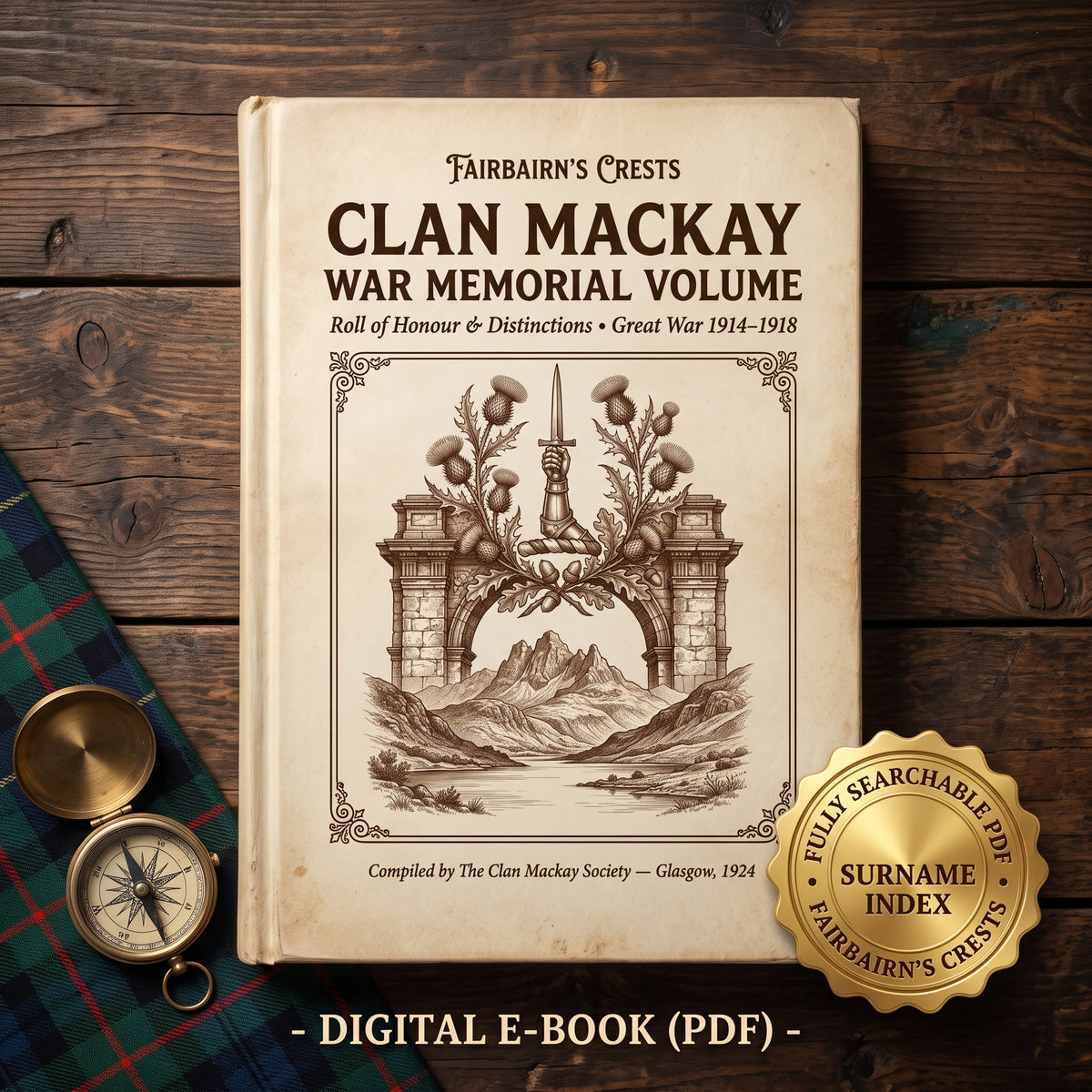 Clan Mackay Society War Memorial Volume (1924) - Searchable PDF & Surname Index