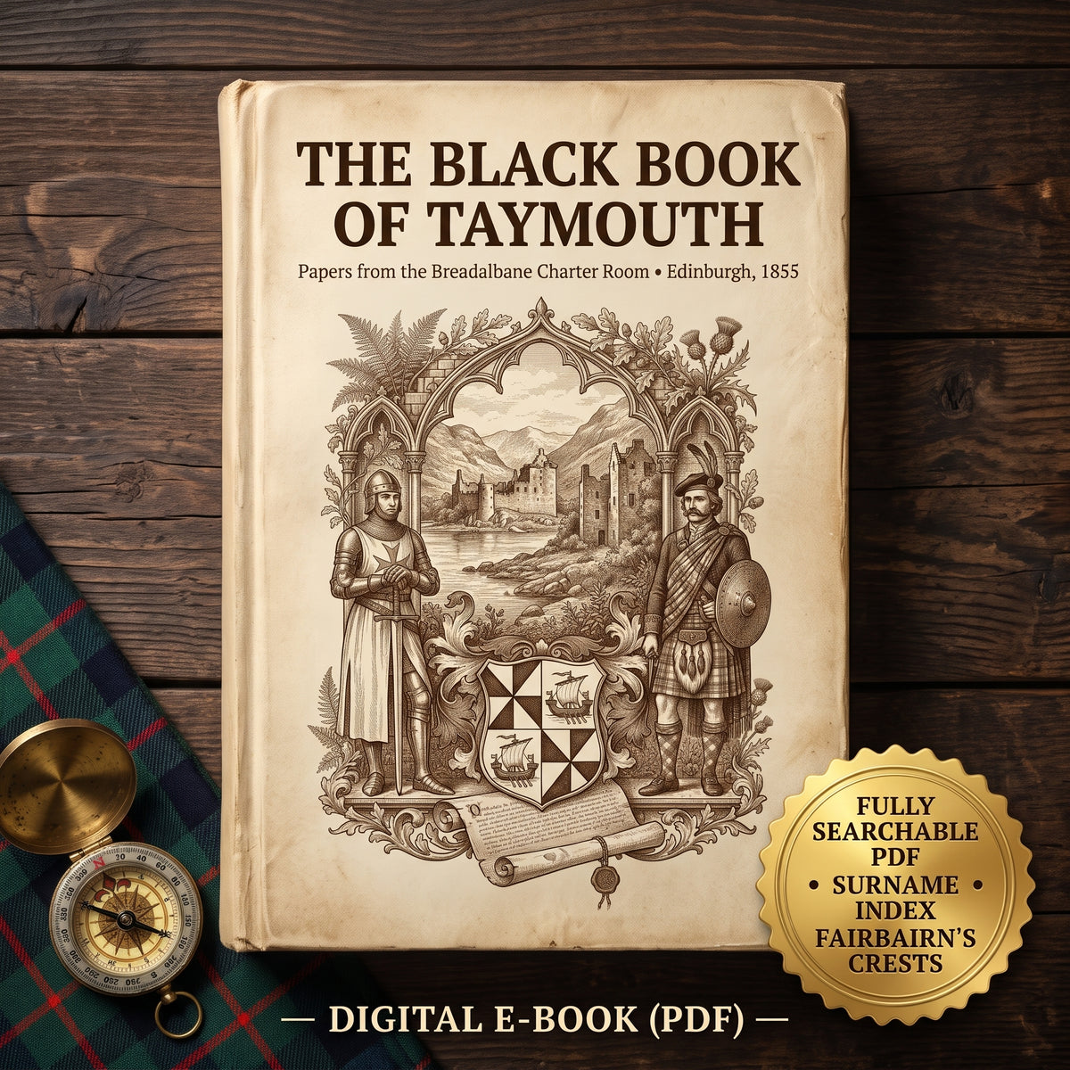 The Black Book of Taymouth (1855) - Breadalbane Charter Room, Clan Campbell & MacGregor Genealogy PDF & Surname Index