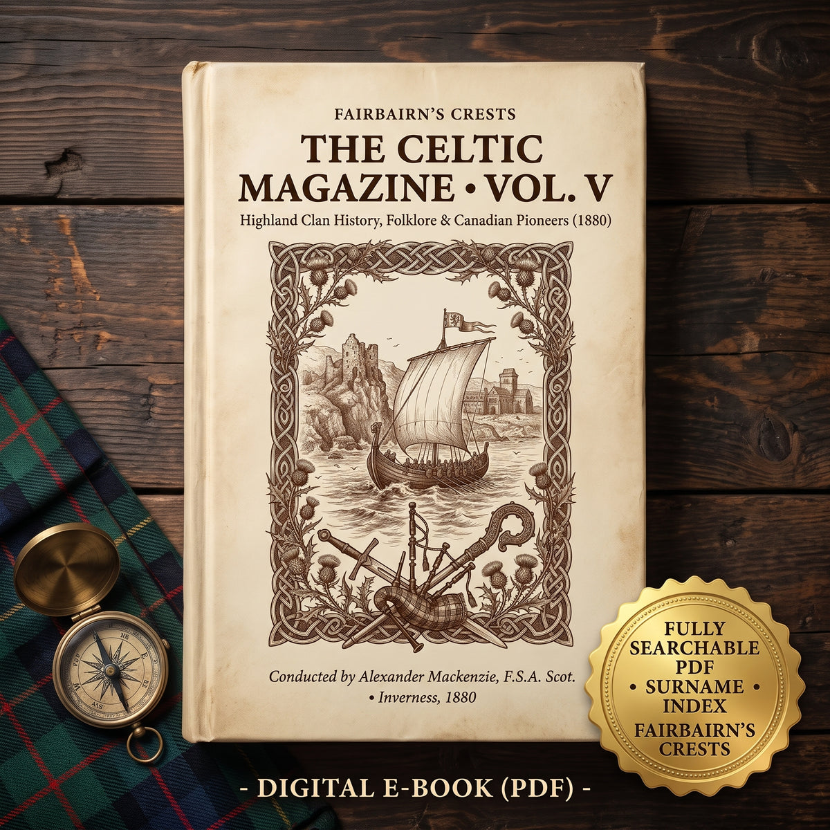 The Celtic Magazine, Vol. V (1880) - Searchable PDF & Surname Index
