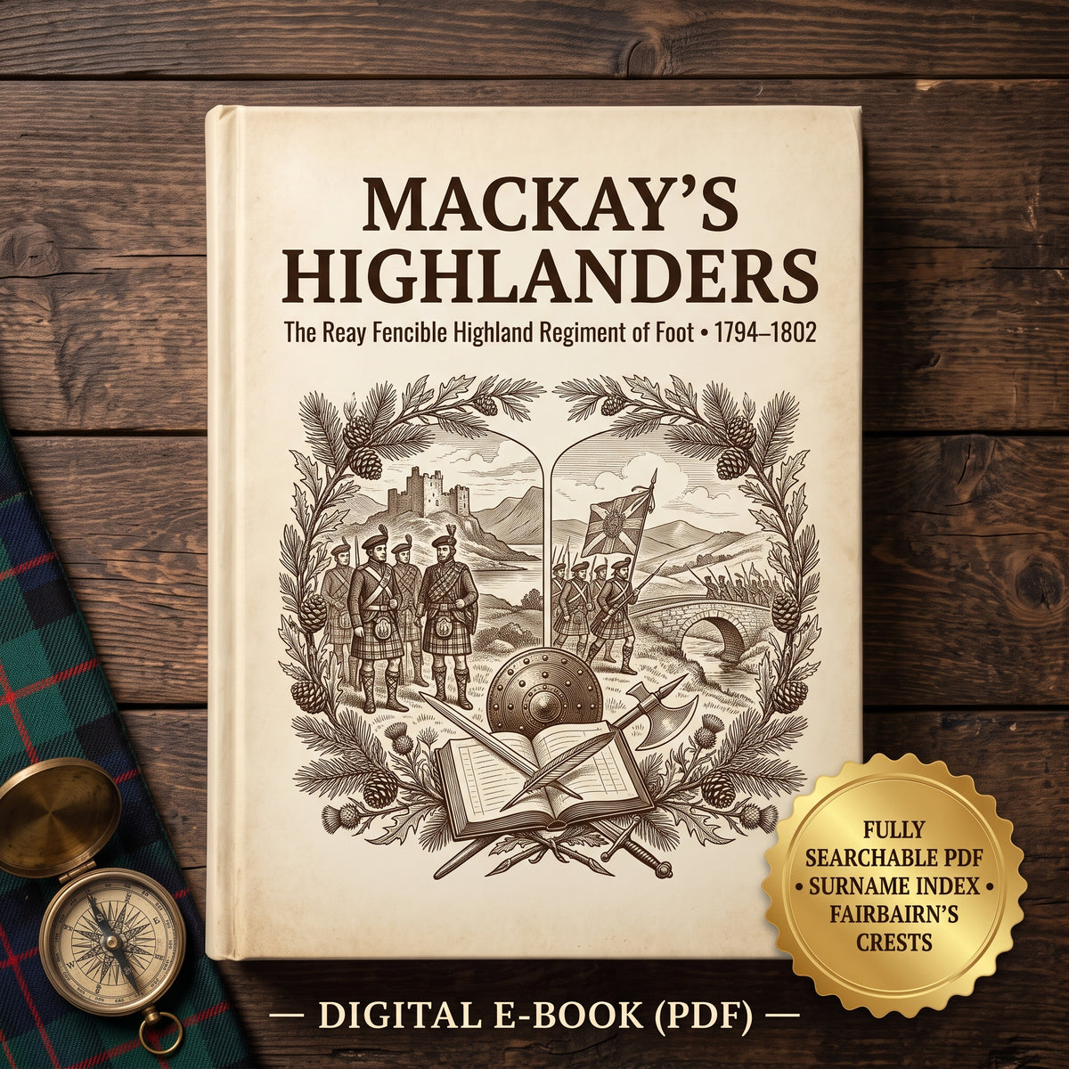 An Old Highland Fencible Corps: Mackay's Highlanders / Reay Fencibles 1794–1802 by Capt. I. H. Mackay Scobie (1914) – Searchable Genealogy PDF