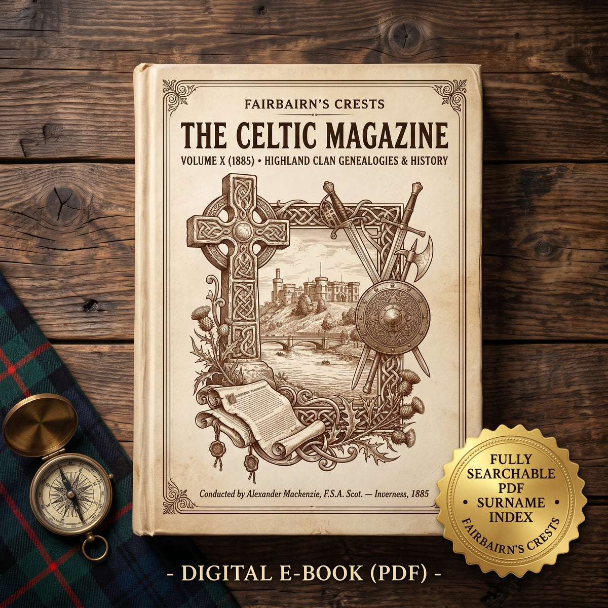 The Celtic Magazine Vol. X (1885) - Searchable PDF & Surname Index