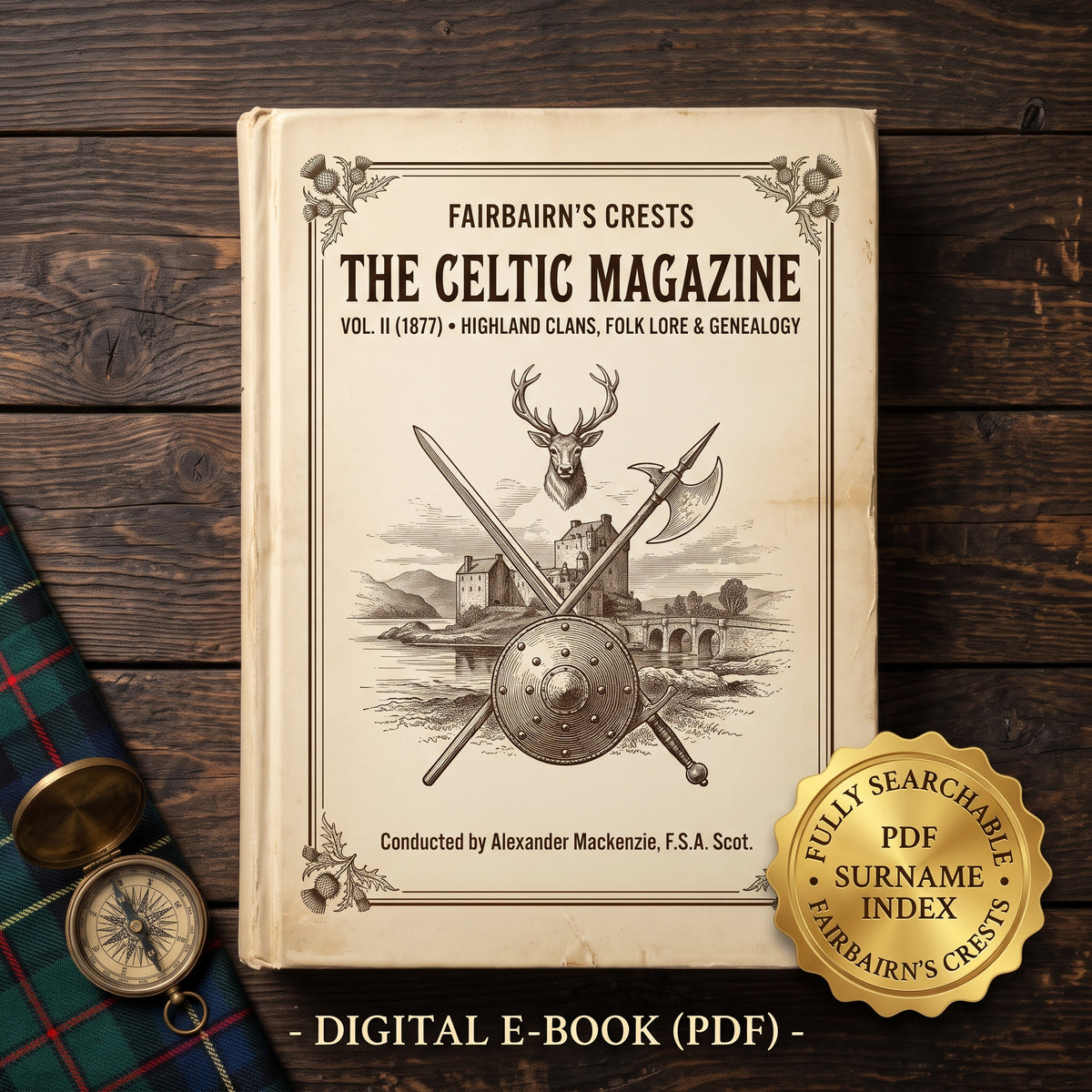 The Celtic Magazine, Vol. II (1877) - Searchable PDF & Surname Index