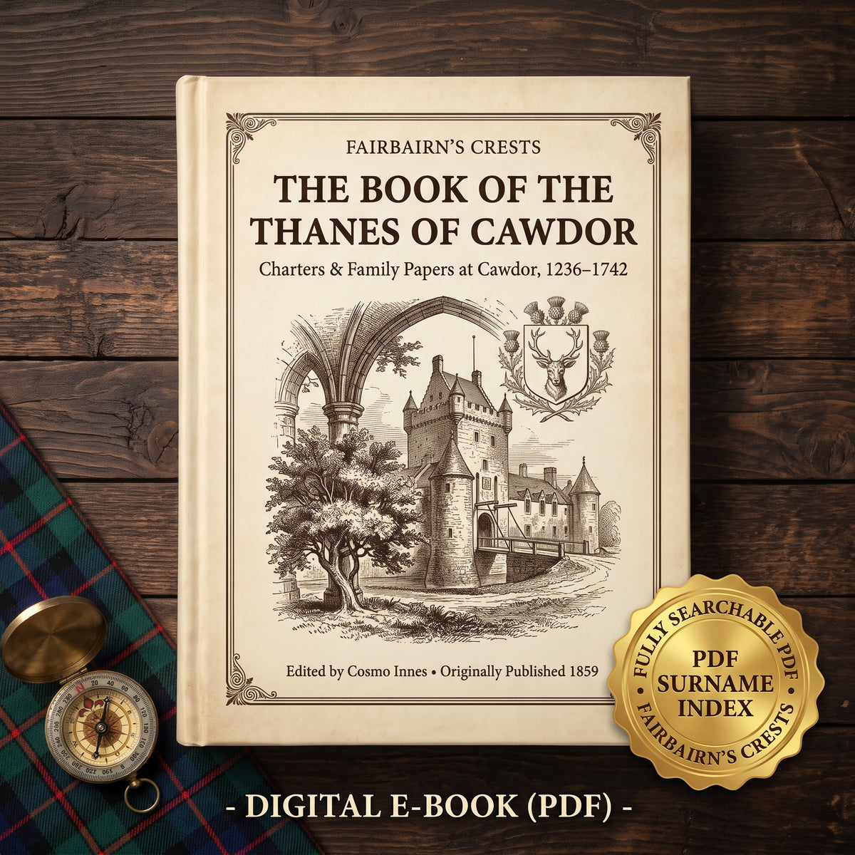 The Book of the Thanes of Cawdor, 1236-1742 (1859) - Searchable PDF & Surname Index