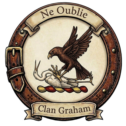 Clan Graham Crest digital download: Includes Color PNG, B&W PNG, and SVG vector files