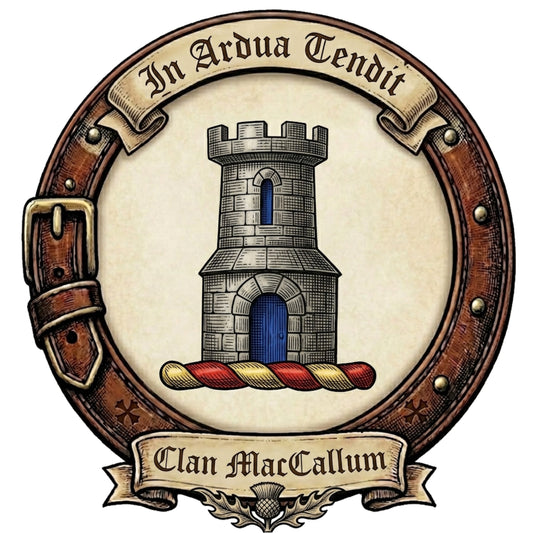 Clan MacCallum Crest digital download: Includes Color PNG, B&W PNG, and SVG vector files