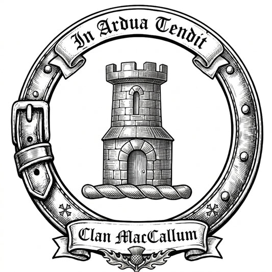 Clan MacCallum Crest digital download: Includes Color PNG, B&W PNG, and SVG vector files