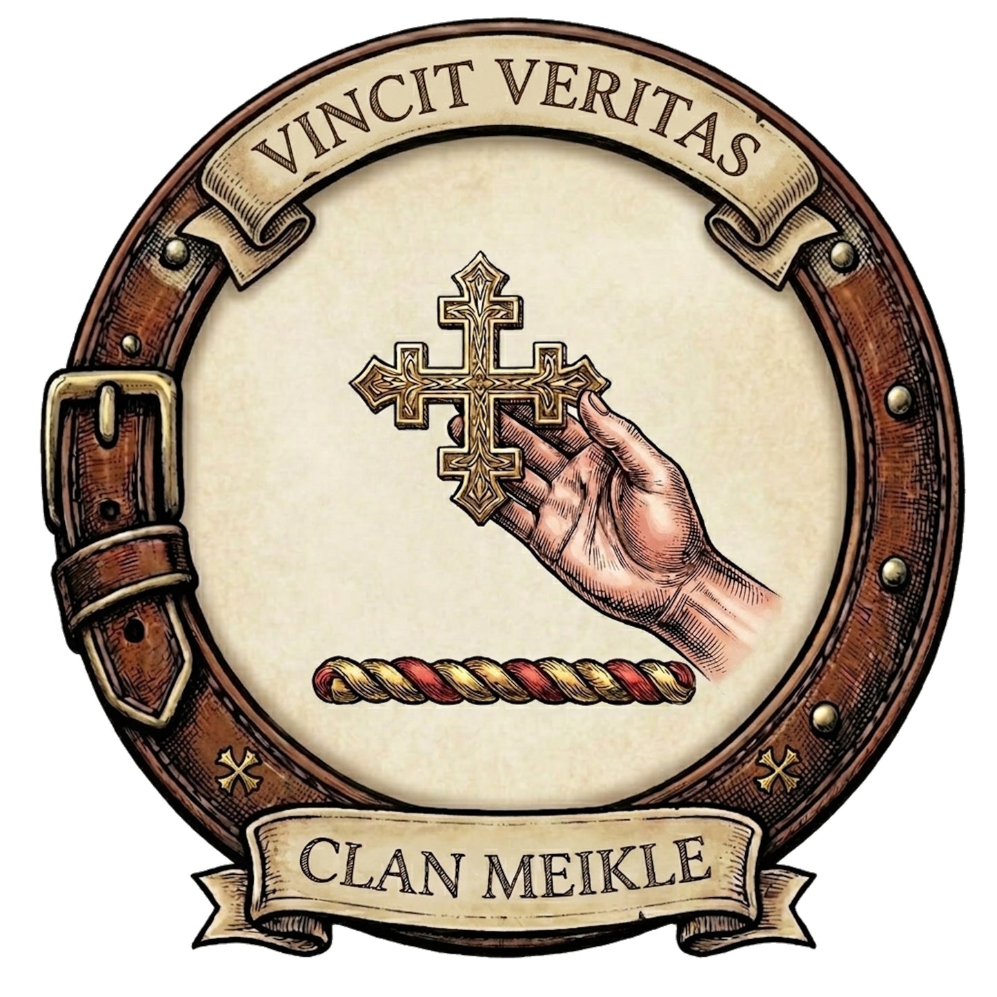 Clan Meikle Crest digital download: Includes Color PNG, B&W PNG, and SVG vector files