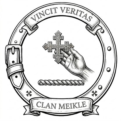 Clan Meikle Crest digital download: Includes Color PNG, B&W PNG, and SVG vector files