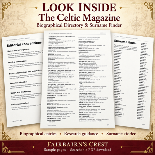 The Celtic Magazine Scottish Genealogy & Biographical Directory – Searchable PDF Download