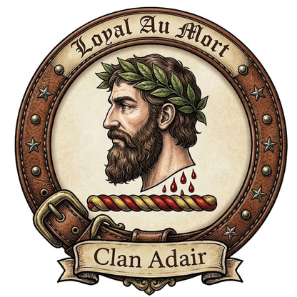 Clan Adair Crest digital download: Includes Color PNG, B&W PNG, and SVG vector files