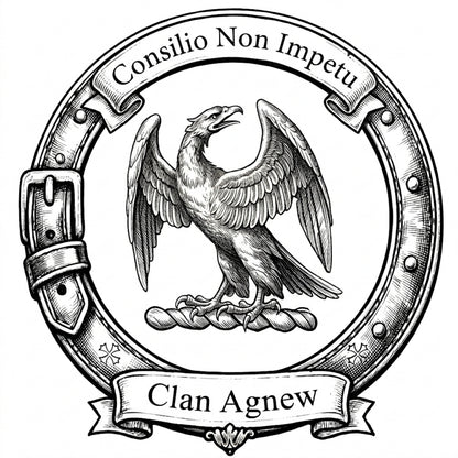 Clan Agnew Crest digital download: Includes Color PNG, B&W PNG, and SVG vector files
