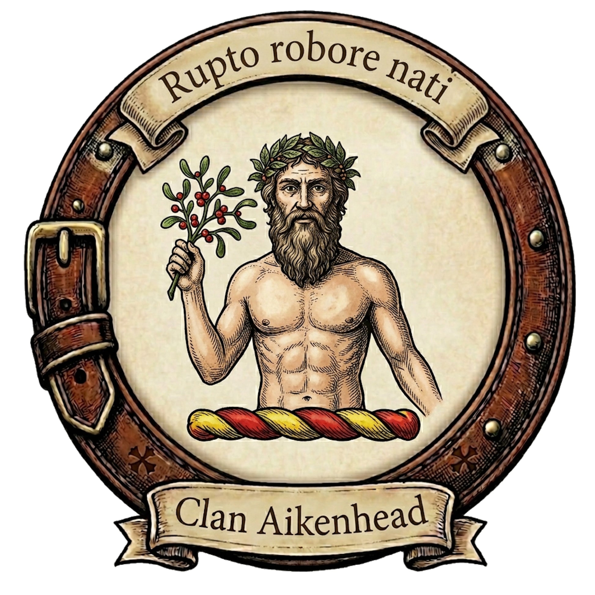 Clan Aikenhead Crest digital download: Includes Color PNG, B&W PNG, and SVG vector files