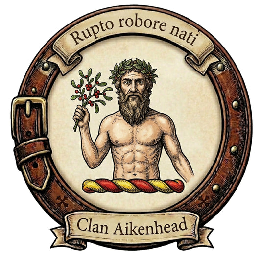 Clan Aikenhead Crest digital download: Includes Color PNG, B&W PNG, and SVG vector files