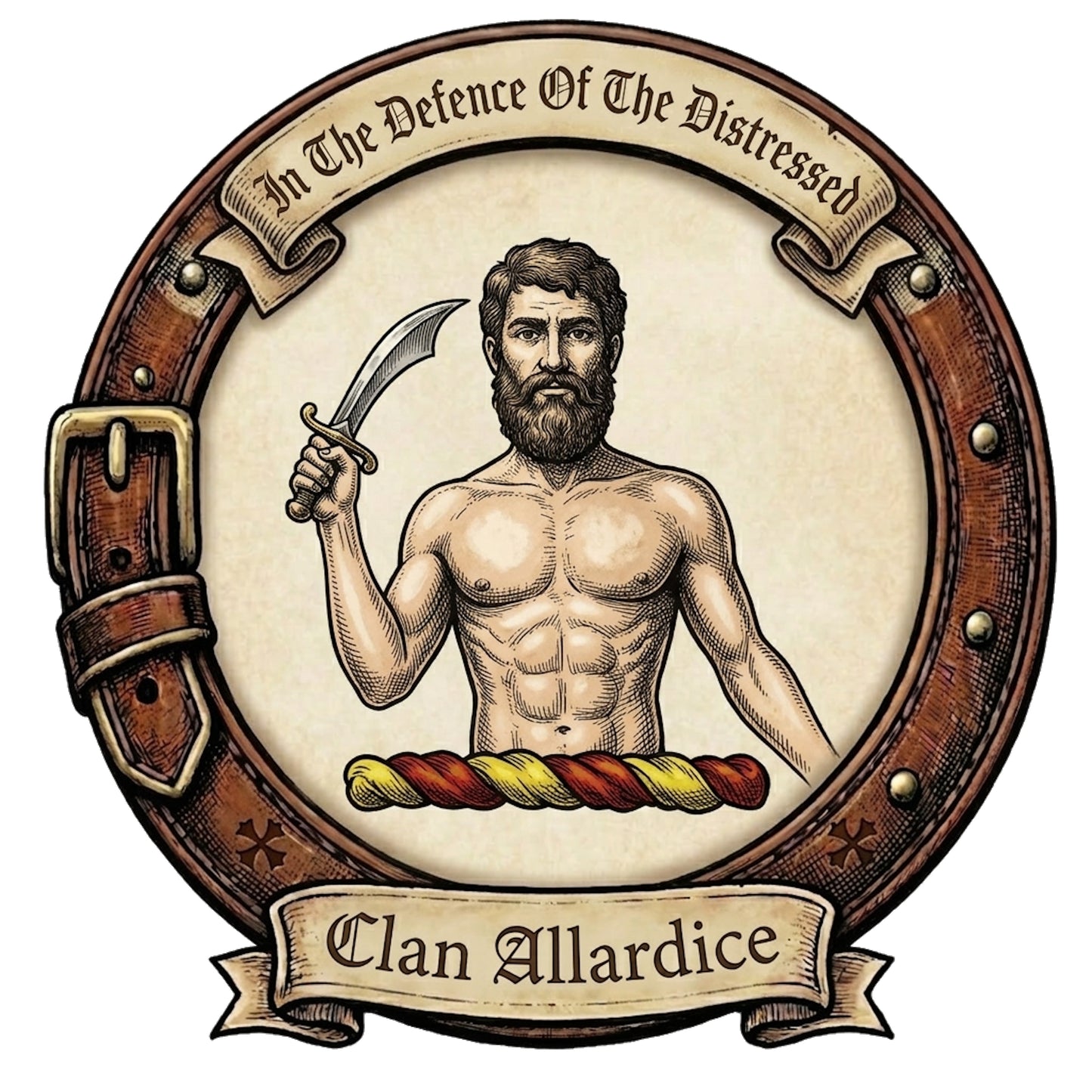 Clan Allardice Crest digital download: Includes Color PNG, B&W PNG, and SVG vector files