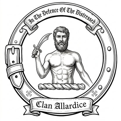 Clan Allardice Crest digital download: Includes Color PNG, B&W PNG, and SVG vector files