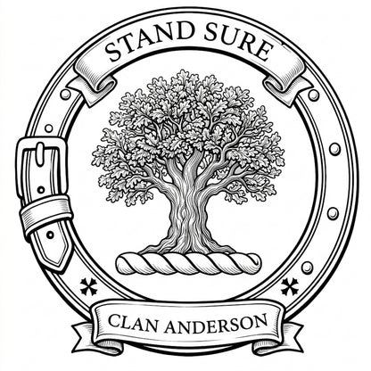 Clan Anderson Crest digital download: Includes Color PNG, B&W PNG, and SVG vector files