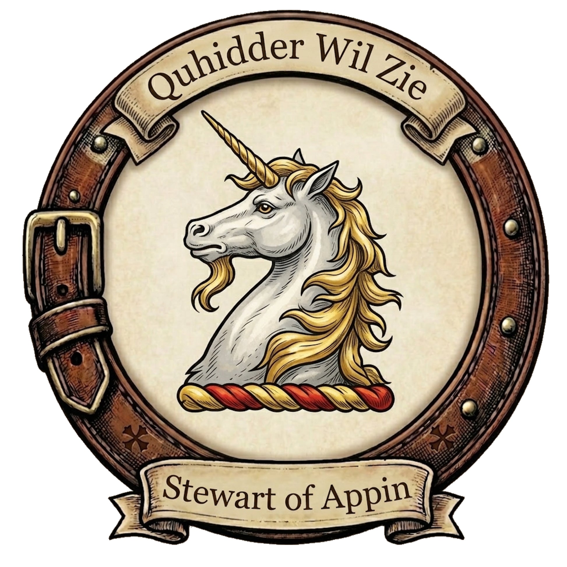 Clan Stewart of Appin Crest digital download: Includes Color PNG, B&W PNG, and SVG vector files