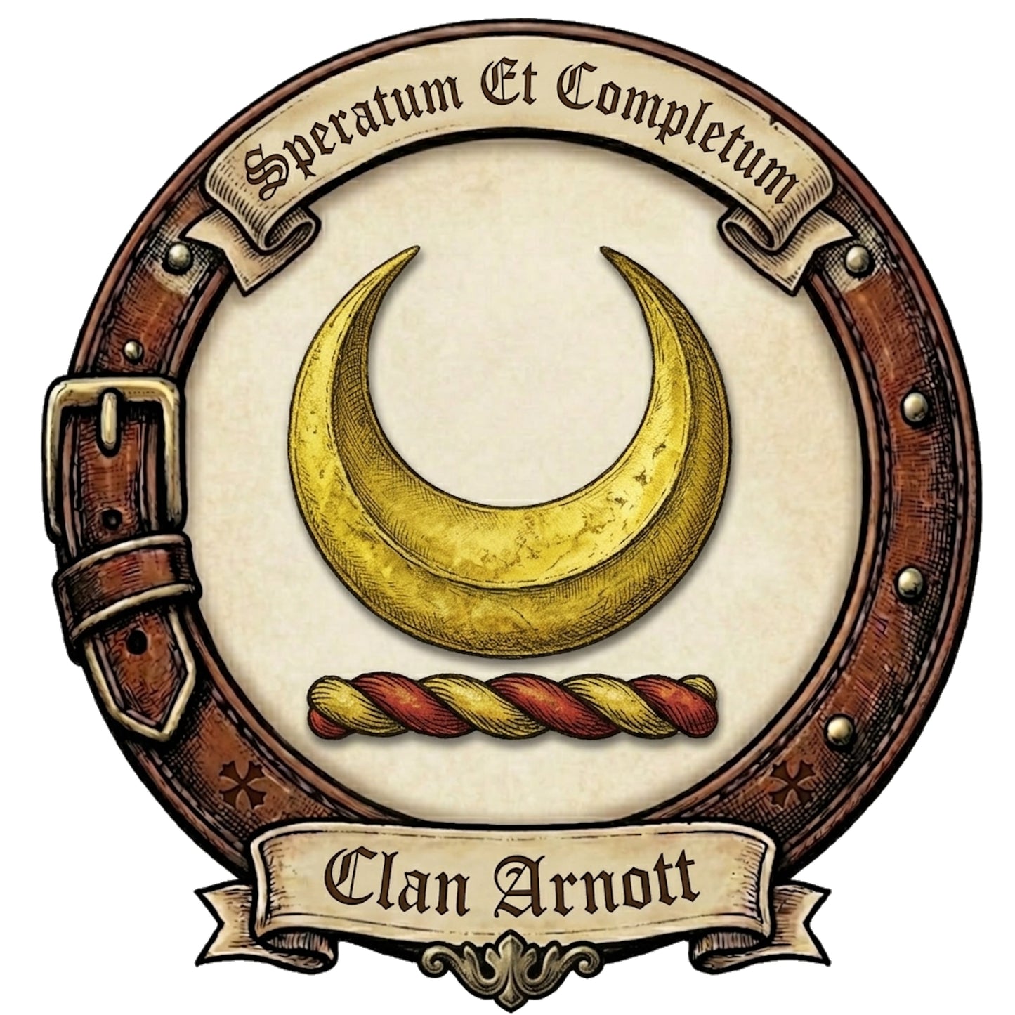 Clan Arnott Crest digital download: Includes Color PNG, B&W PNG, and SVG vector files