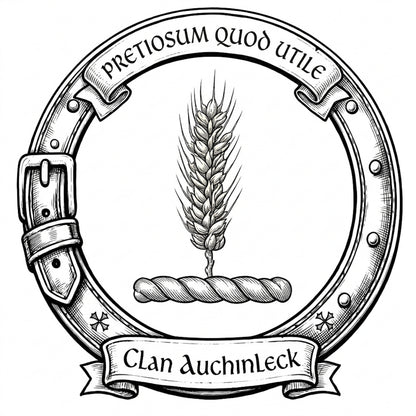 Clan Auchinleck Crest digital download: Includes Color PNG, B&W PNG, and SVG vector files