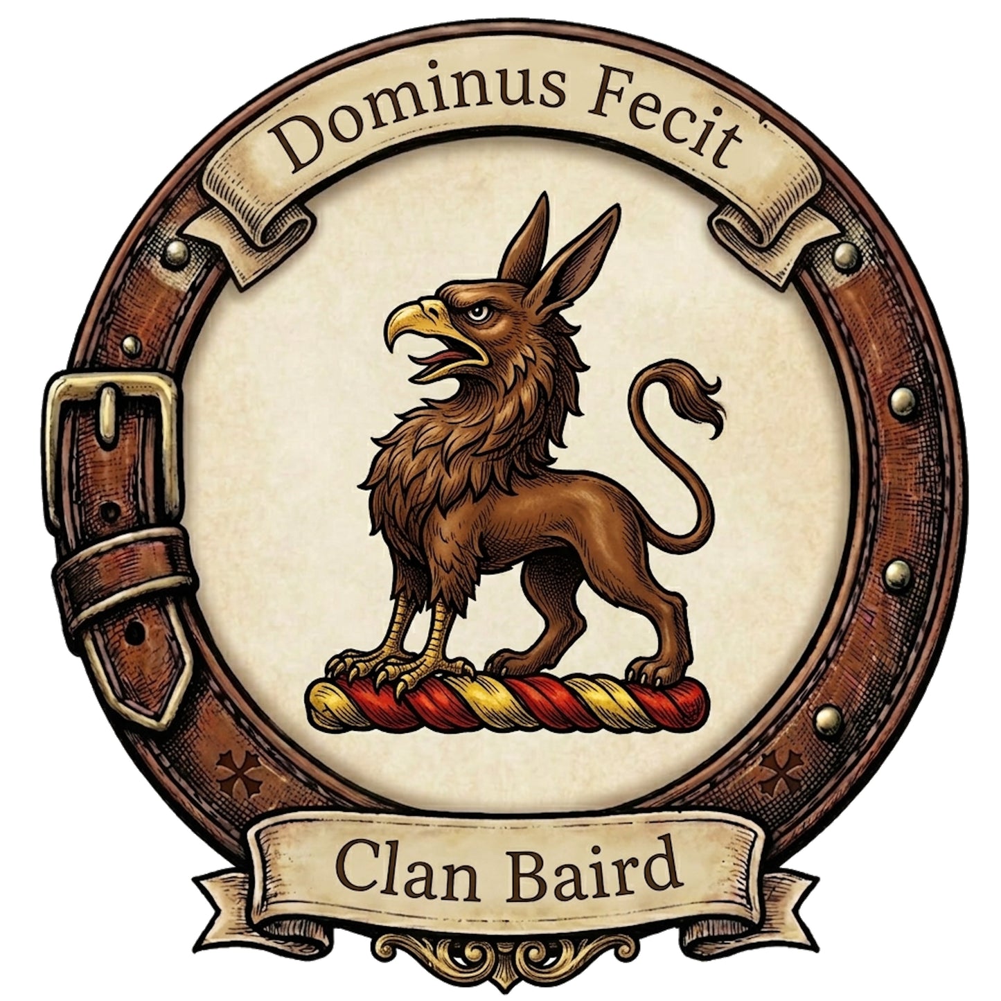 Clan Baird Crest digital download: Includes Color PNG, B&W PNG, and SVG vector files