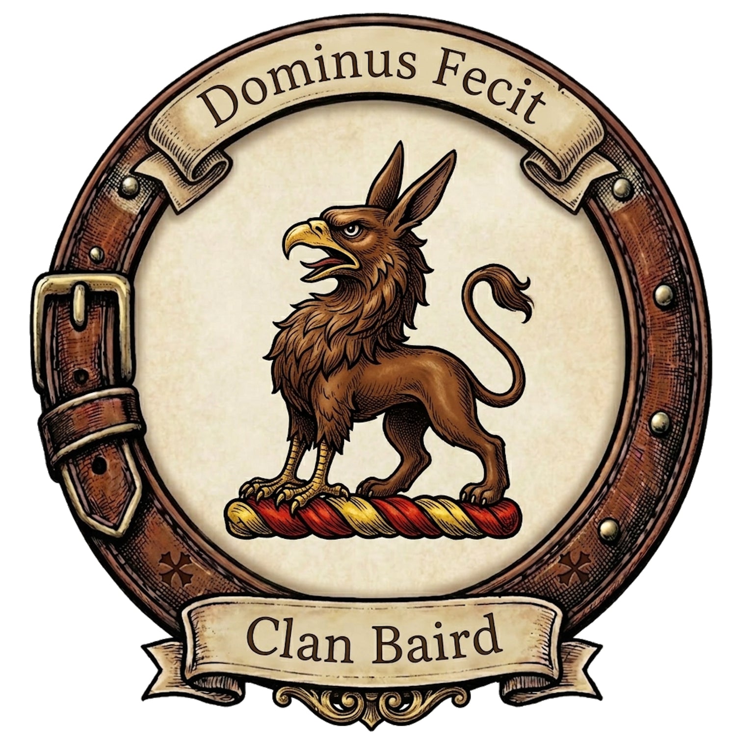 Clan Baird Crest digital download: Includes Color PNG, B&W PNG, and SVG vector files