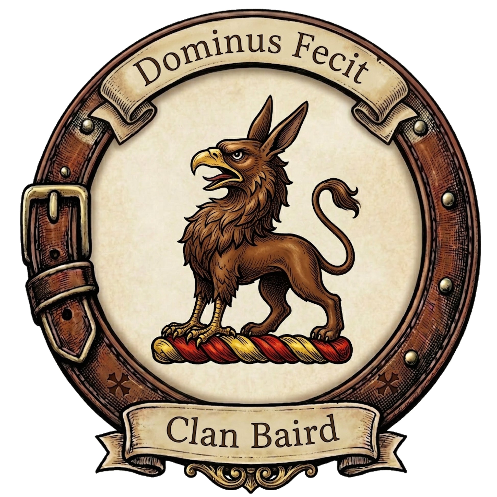 Clan Baird Crest digital download: Includes Color PNG, B&W PNG, and SVG vector files