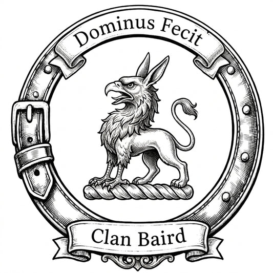 Clan Baird Crest digital download: Includes Color PNG, B&W PNG, and SVG vector files