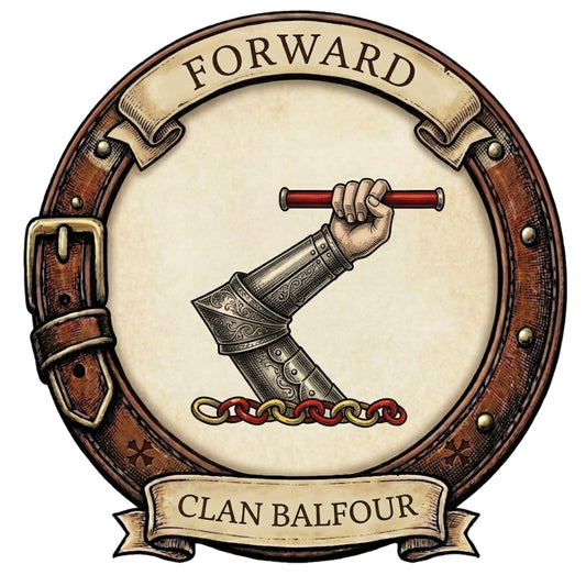 Clan Balfour Crest digital download: Includes Color PNG, B&W PNG, and SVG vector files