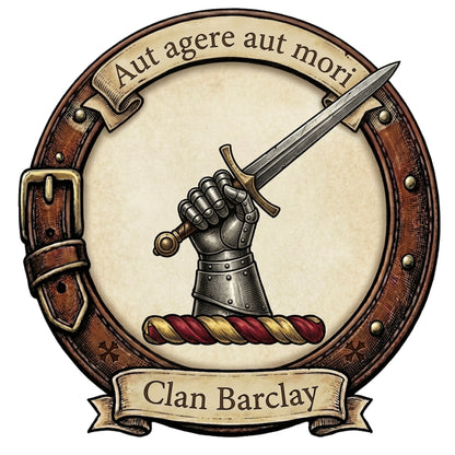 Clan Barclay Crest digital download: Includes Color PNG, B&W PNG, and SVG vector files