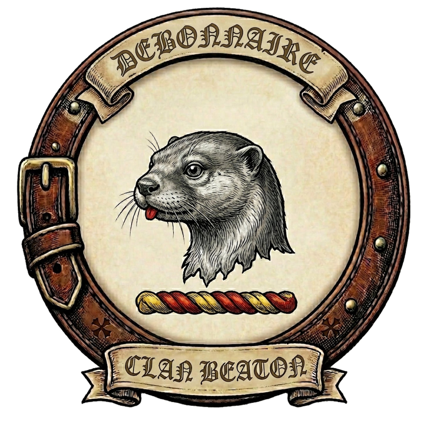 Clan Beaton Crest digital download: Includes Color PNG, B&W PNG, and SVG vector files