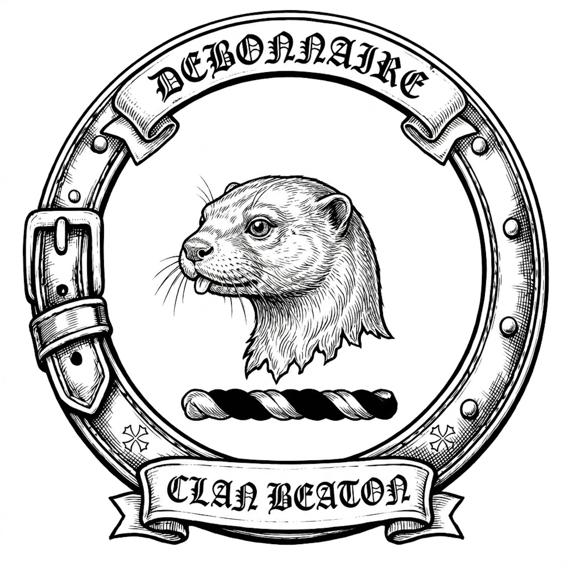 Clan Beaton Crest digital download: Includes Color PNG, B&W PNG, and SVG vector files
