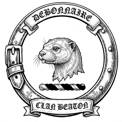 Clan Beaton Crest digital download: Includes Color PNG, B&W PNG, and SVG vector files