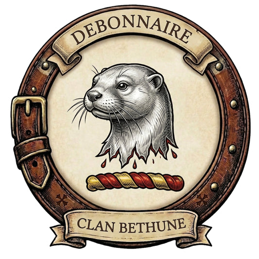 Clan Bethune Crest digital download: Includes Color PNG, B&W PNG, and SVG vector files