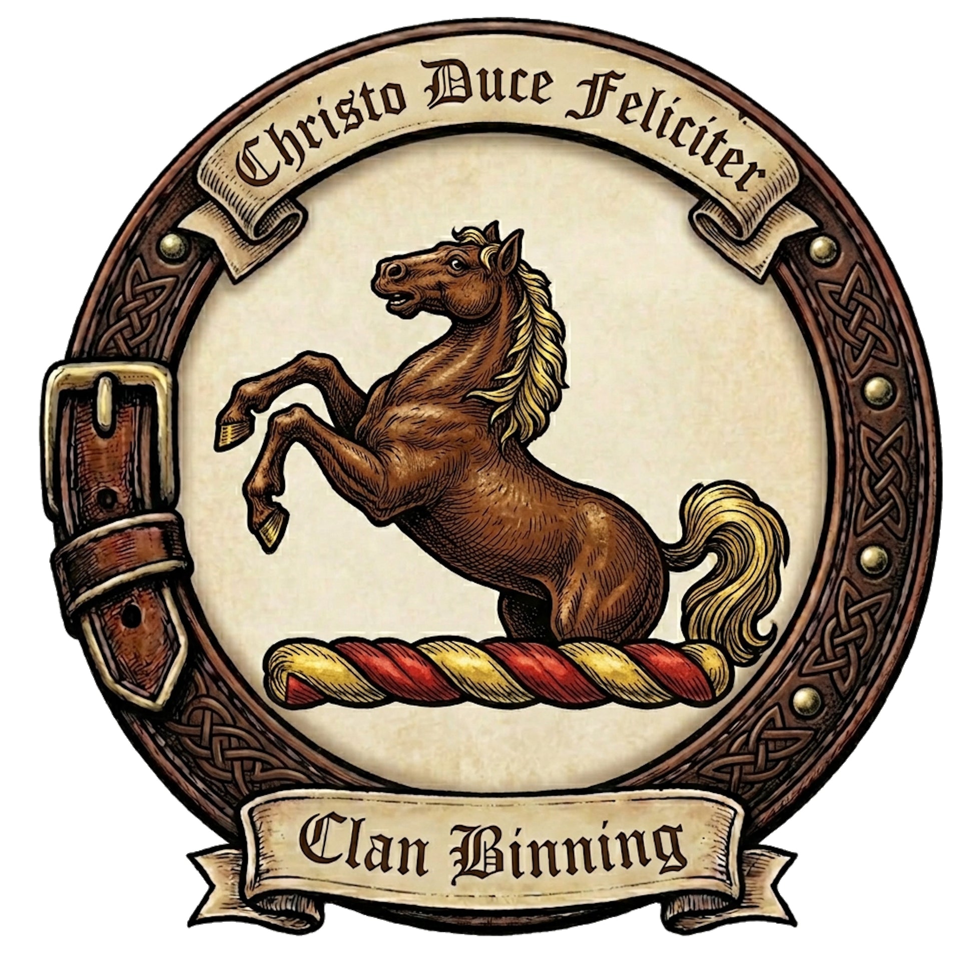 Clan Binning Crest digital download: Includes Color PNG, B&W PNG, and SVG vector files