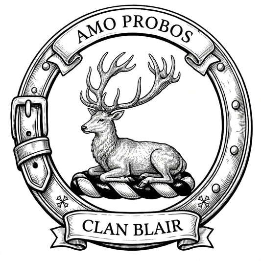 Clan Blair Crest digital download: Includes Color PNG, B&W PNG, and SVG vector files