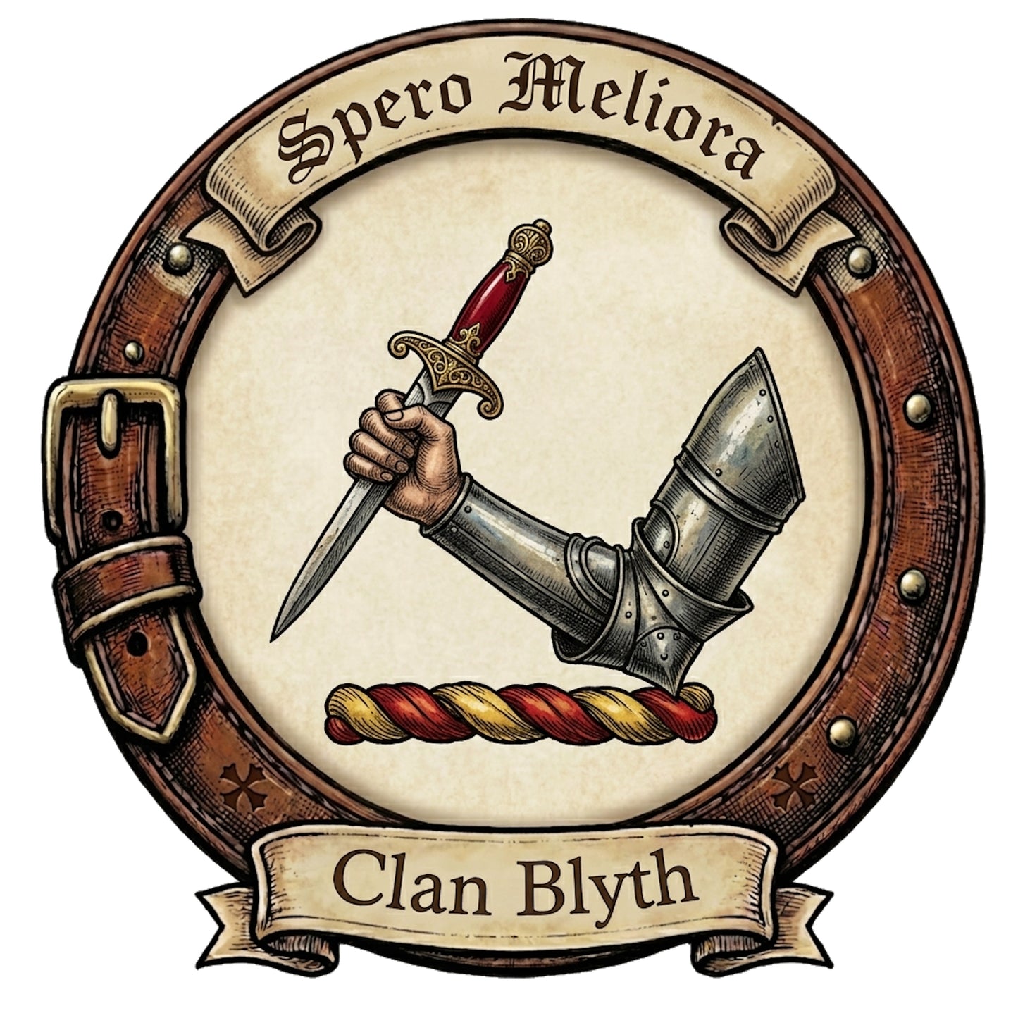 Clan Blyth Crest digital download: Includes Color PNG, B&W PNG, and SVG vector files