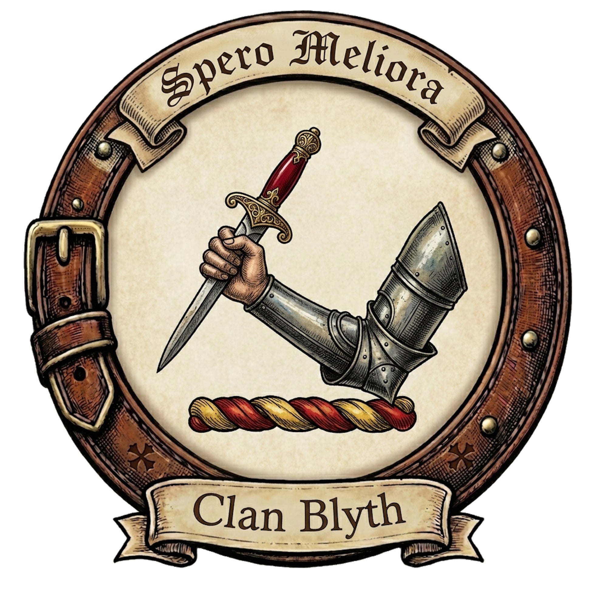 Clan Blyth Crest digital download: Includes Color PNG, B&W PNG, and SVG vector files