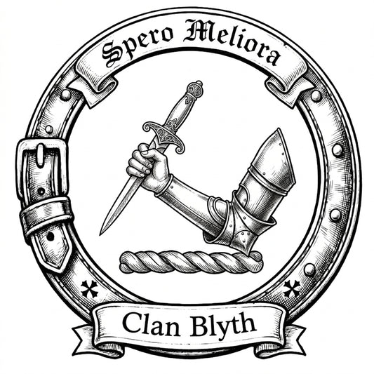 Clan Blyth Crest digital download: Includes Color PNG, B&W PNG, and SVG vector files