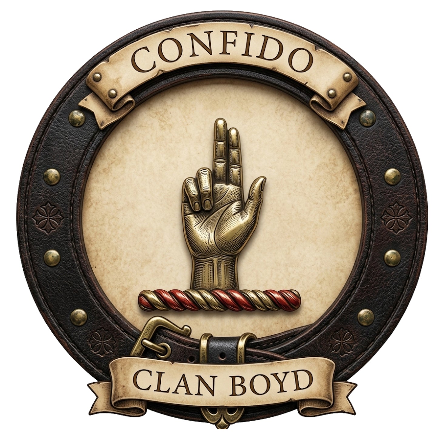 Clan Boyd Crest digital download: Includes Color PNG, B&W PNG, and SVG vector files