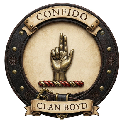 Clan Boyd Crest digital download: Includes Color PNG, B&W PNG, and SVG vector files
